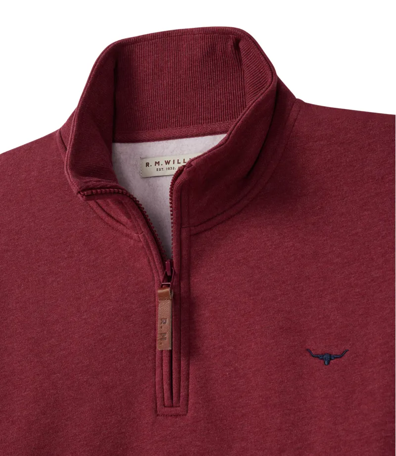 RM Williams Mulyungarie Jumper Burgundy-4